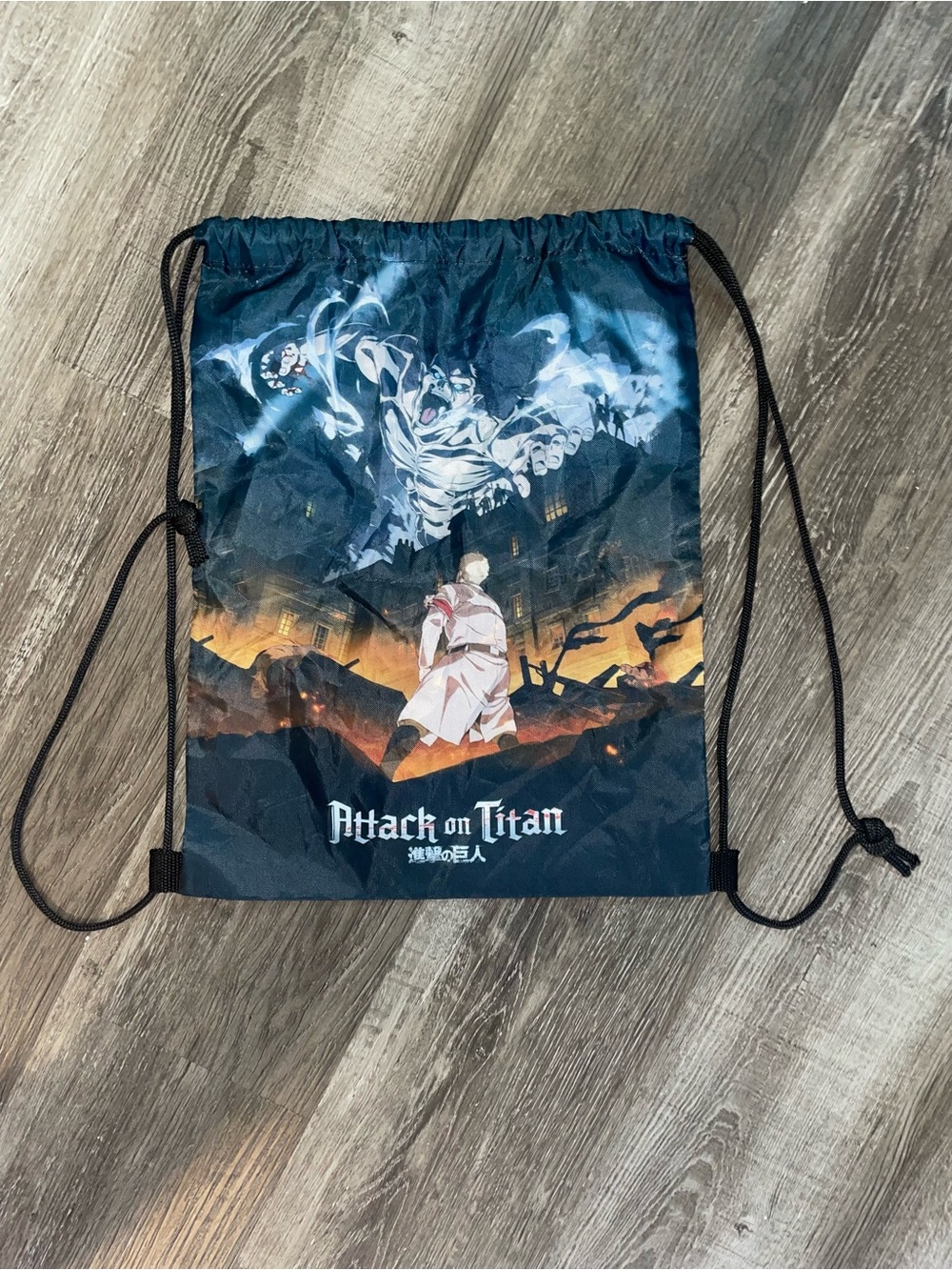 Attack on Titan Drawstring Gym Bag